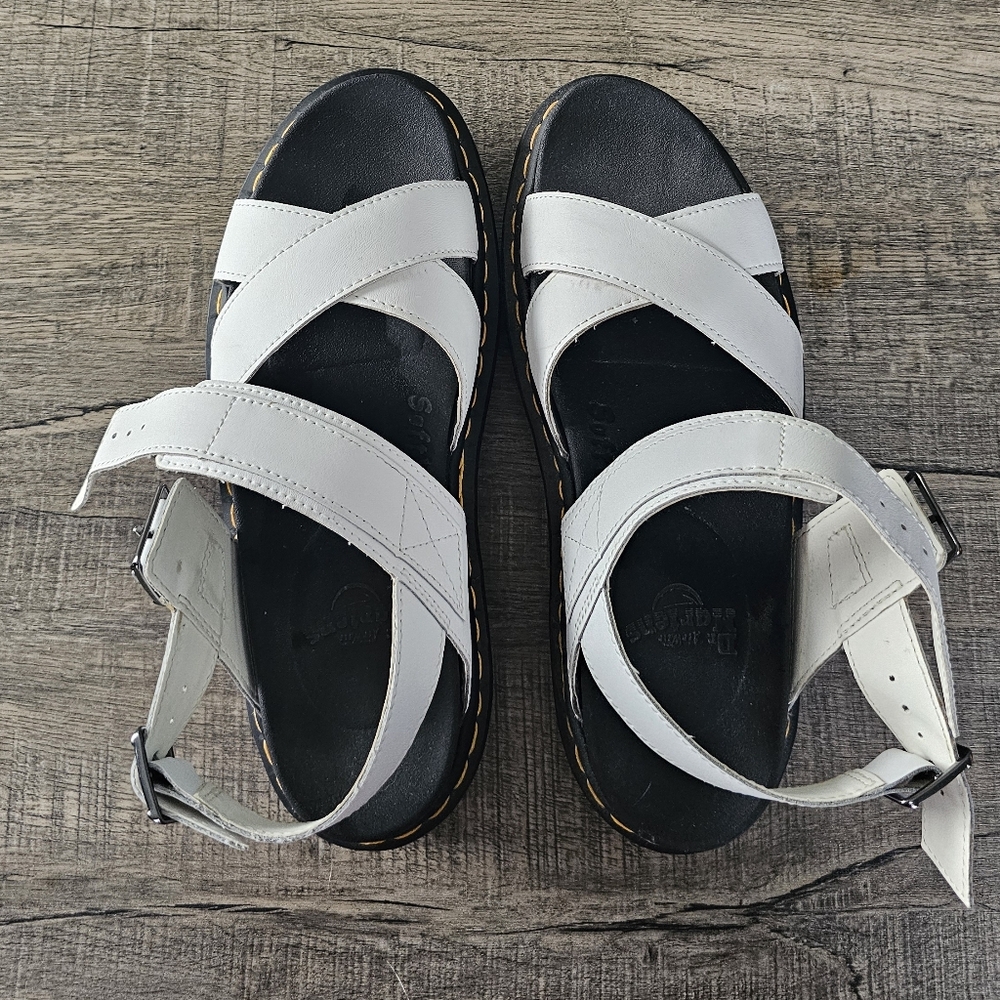 White Dr. Marten Sandals